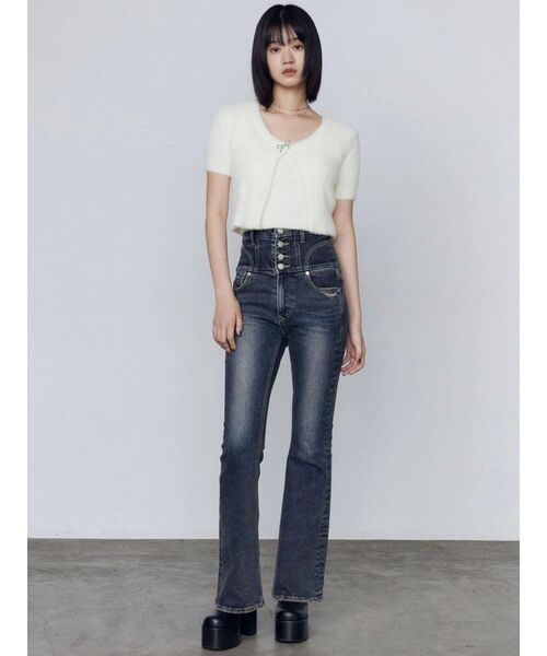 EMODA（エモダ）の「ラウンドサイドゴアブーツ（ブーツ・レディース・ブラウン/ブラック・LARGE/MEDIUM/SMALL）」の16枚目の写真