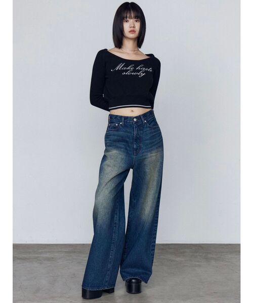 EMODA（エモダ）の「ラウンドサイドゴアブーツ（ブーツ・レディース・ブラウン/ブラック・LARGE/MEDIUM/SMALL）」の17枚目の写真