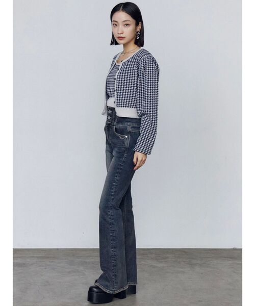 EMODA（エモダ）の「ラウンドサイドゴアブーツ（ブーツ・レディース・ブラウン/ブラック・LARGE/MEDIUM/SMALL）」の19枚目の写真