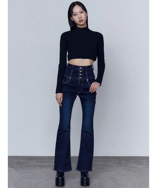 EMODA(エモダ)の「ラウンドサイドゴアブーツ(ブーツ・レディース・ブラウン/ブラック・LARGE/MEDIUM/SMALL)」の17枚目の写真