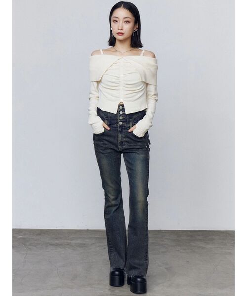 EMODA(エモダ)の「ラウンドサイドゴアブーツ(ブーツ・レディース・ブラウン/ブラック・LARGE/MEDIUM/SMALL)」の18枚目の写真