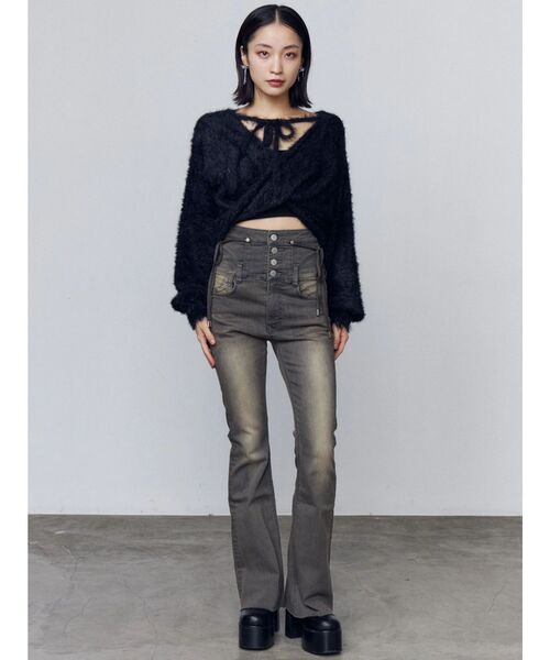 EMODA(エモダ)の「ラウンドサイドゴアブーツ(ブーツ・レディース・ブラウン/ブラック・LARGE/MEDIUM/SMALL)」の19枚目の写真