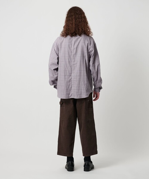 MONKEY TIME（モンキータイム）の「ダブルガーゼ チェック シャツ（シャツ/ブラウス・メンズ・ライラック/ダークグレー・XL/L/M/S）」の13枚目の写真
