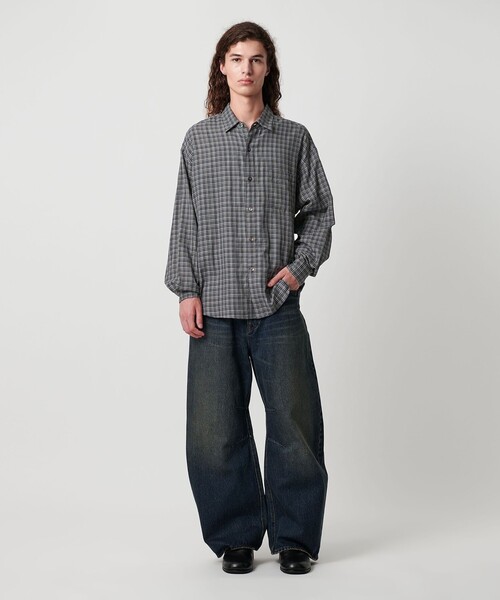 セール】ダブルガーゼ チェック シャツ（シャツ/ブラウス）｜MONKEY