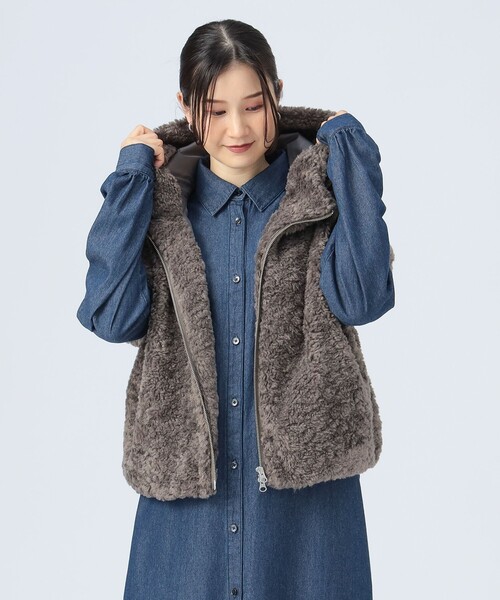 フード ボアベスト（ベスト）｜BEAMS HEART（ビームスハート）の