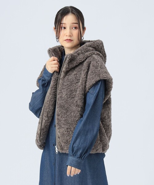 フード ボアベスト（ベスト）｜BEAMS HEART（ビームスハート）の