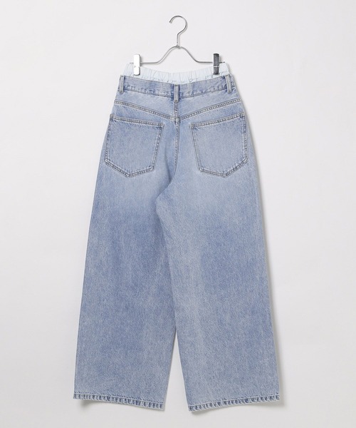 LEPSIM（レプシィム）の「Wウエストデニムパンツ　495915（デニムパンツ・レディース・インディゴブルー/ブルー・FREE）」の11枚目の写真