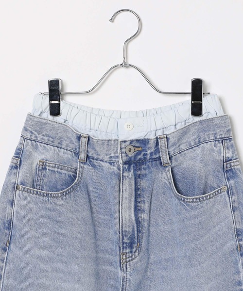 LEPSIM（レプシィム）の「Wウエストデニムパンツ　495915（デニムパンツ・レディース・インディゴブルー/ブルー・FREE）」の10枚目の写真