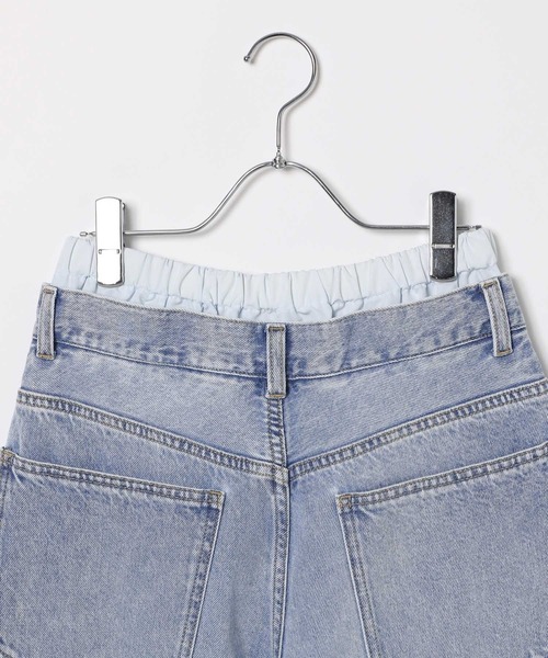 LEPSIM（レプシィム）の「Wウエストデニムパンツ　495915（デニムパンツ・レディース・インディゴブルー/ブルー・FREE）」の6枚目の写真