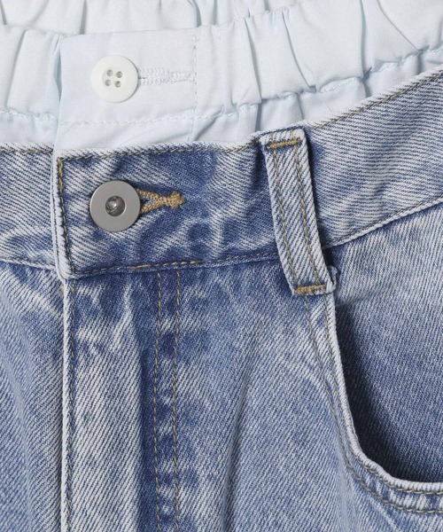 LEPSIM（レプシィム）の「Wウエストデニムパンツ　495915（デニムパンツ・レディース・インディゴブルー/ブルー・FREE）」の4枚目の写真