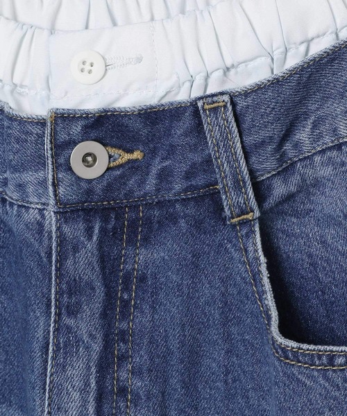 LEPSIM（レプシィム）の「Wウエストデニムパンツ　495915（デニムパンツ・レディース・インディゴブルー/ブルー・FREE）」の3枚目の写真