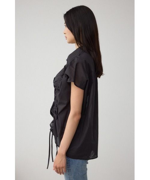AZUL by moussy(アズールバイマウジー)の「C/T冷感 ドロストブラウス(シャツ/ブラウス・レディース・ブラック/オフホワイト/ブラック系その他・FREE)」の18枚目の写真