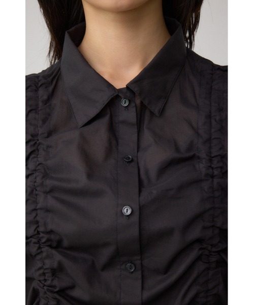 AZUL by moussy(アズールバイマウジー)の「C/T冷感 ドロストブラウス(シャツ/ブラウス・レディース・ブラック/オフホワイト/ブラック系その他・FREE)」の16枚目の写真