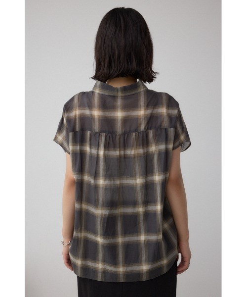 AZUL by moussy(アズールバイマウジー)の「C/T冷感 ドロストブラウス(シャツ/ブラウス・レディース・ブラック/オフホワイト/ブラック系その他・FREE)」の8枚目の写真