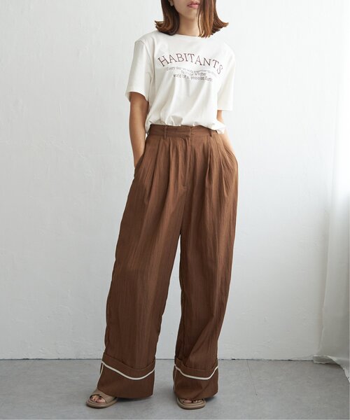 notch.(ノッチ)の「スーピマ HABITANTS Tシャツ(Tシャツ/カットソー・レディース・ブラック/ホワイト/ライトグレー・M)」の8枚目の写真