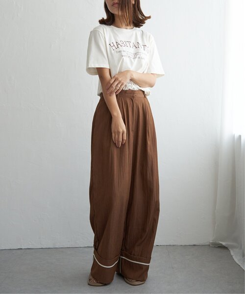 notch.(ノッチ)の「スーピマ HABITANTS Tシャツ(Tシャツ/カットソー・レディース・ブラック/ホワイト/ライトグレー・M)」の10枚目の写真
