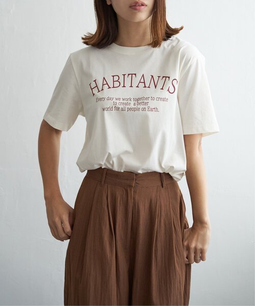 notch.(ノッチ)の「スーピマ HABITANTS Tシャツ(Tシャツ/カットソー・レディース・ブラック/ホワイト/ライトグレー・M)」の12枚目の写真