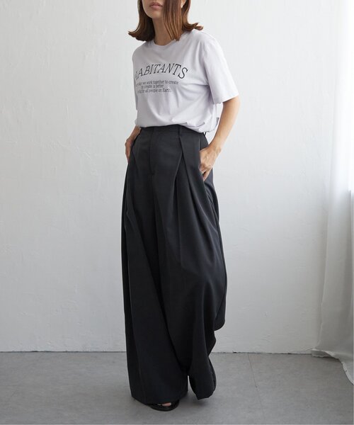 notch.(ノッチ)の「スーピマ HABITANTS Tシャツ(Tシャツ/カットソー・レディース・ブラック/ホワイト/ライトグレー・M)」の15枚目の写真