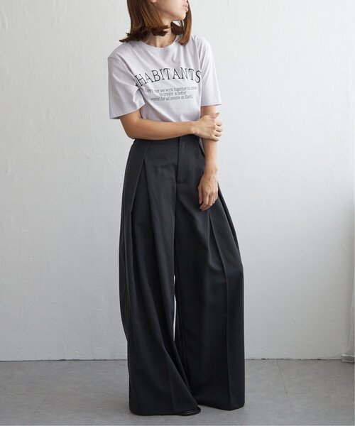 notch.(ノッチ)の「スーピマ HABITANTS Tシャツ(Tシャツ/カットソー・レディース・ブラック/ホワイト/ライトグレー・M)」の17枚目の写真