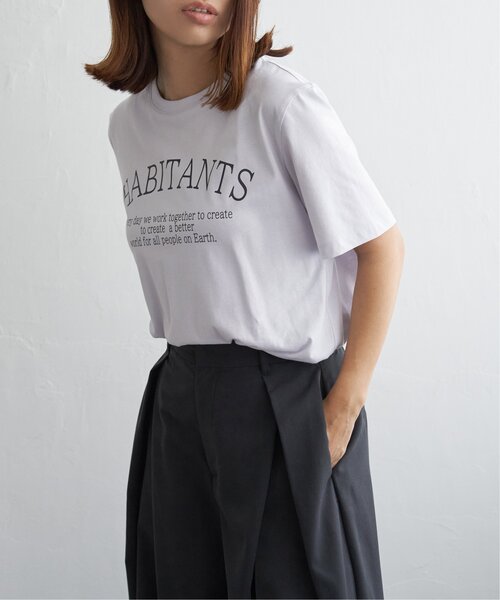 notch.(ノッチ)の「スーピマ HABITANTS Tシャツ(Tシャツ/カットソー・レディース・ブラック/ホワイト/ライトグレー・M)」の19枚目の写真