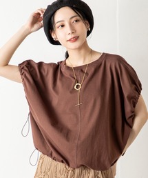 【シルエット自在】ドロストで旬バランスに!たった一枚で印象チェンジ!洒落感と体型カバーを叶える優秀マルチWAYトップス。アレンジ次第で印象自在。大人の毎日にちょうどいい1枚。