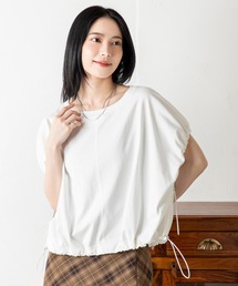 【シルエット自在】ドロストで旬バランスに!たった一枚で印象チェンジ!洒落感と体型カバーを叶える優秀マルチWAYトップス。アレンジ次第で印象自在。大人の毎日にちょうどいい1枚。