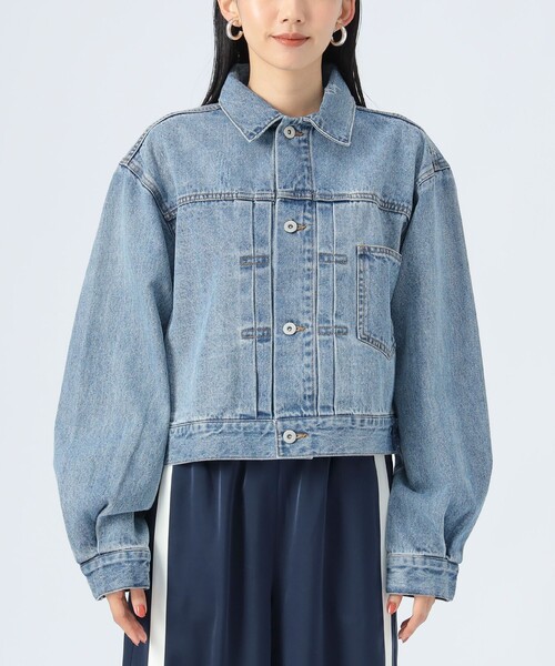 BEAMS HEART（ビームスハート）の「クロップド デニム ジャケット（デニムジャケット・レディース・ブラック/ブルー・FREE）」の17枚目の写真