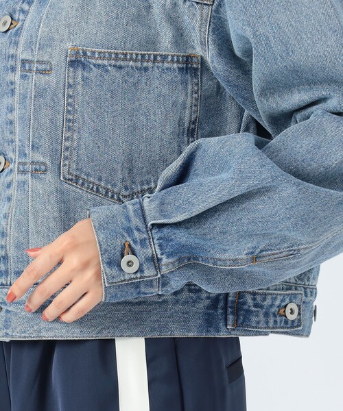 BEAMS HEART（ビームスハート）の「クロップド デニム ジャケット（デニムジャケット・レディース・ブラック/ブルー・FREE）」の21枚目の写真