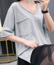 shoppinggo（ショッピングゴー）の「Tシャツ カットソー 半袖 レディース トップス プルオーバー（Tシャツ/カットソー）」