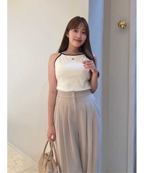 Trois Logo Top♡ ecru herlipto Her lip to Logo Top