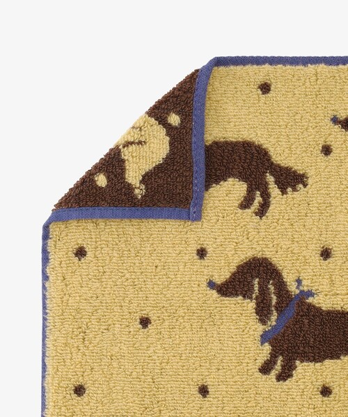 Afternoon Tea（アフタヌーンティー）の「ダックスフンドミニタオル（ハンカチ/ハンドタオル・レディース・イエロー・ONE SIZE）」の4枚目の写真