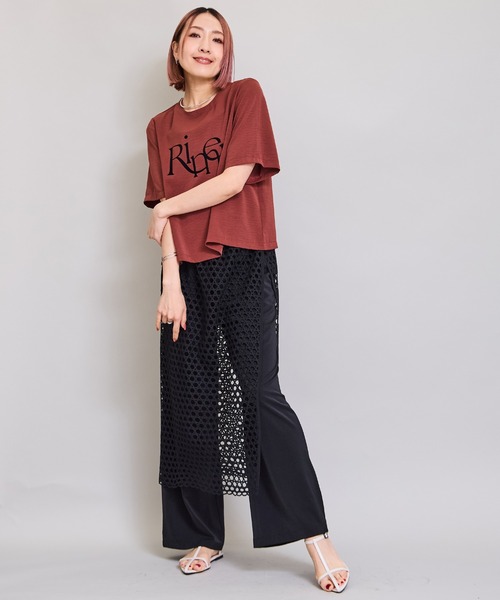 LHELBIE(レルビエ)の「レイヤードドッキングパンツ(その他パンツ・レディース・ベージュ/ブラック/カーキ・M)」の18枚目の写真