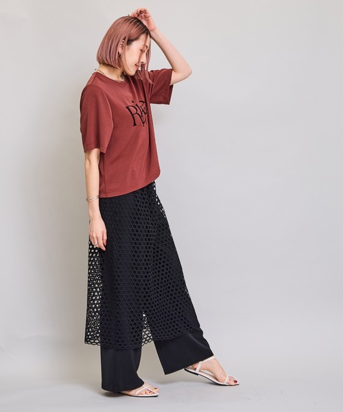 LHELBIE(レルビエ)の「レイヤードドッキングパンツ(その他パンツ・レディース・ベージュ/ブラック/カーキ・M)」の19枚目の写真