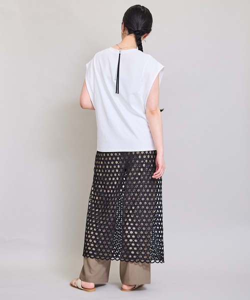 LHELBIE(レルビエ)の「レイヤードドッキングパンツ(その他パンツ・レディース・ベージュ/ブラック/カーキ・M)」の21枚目の写真