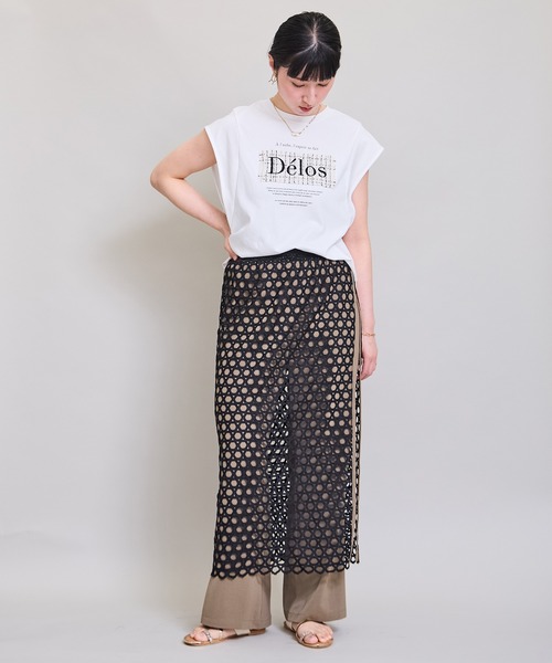 LHELBIE(レルビエ)の「レイヤードドッキングパンツ(その他パンツ・レディース・ベージュ/ブラック/カーキ・M)」の22枚目の写真