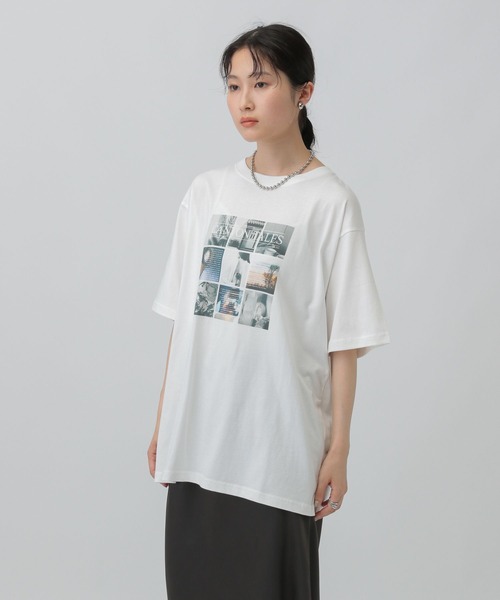 完売人気　グレー　バックプリント　レプシム　Tシャツ　フォトTシャツ セール】アソートBIGフォトT 583578（Tシャツ/カットソー