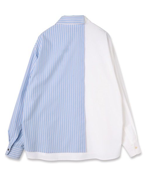 CULLNI（クルニ）の「Stripe Asymmetrical Layered Shirt（シャツ
