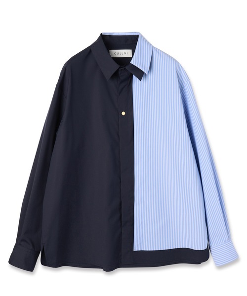 CULLNI（クルニ）の「Stripe Asymmetrical Layered Shirt（シャツ