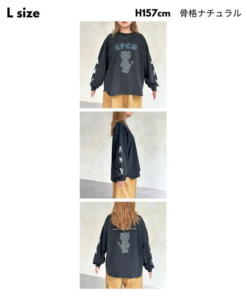 CPCM(シーピーシーエム)の「【ANYMAL】ロゴモチーフロンT(Tシャツ/カットソー・レディース・ホワイト/ブラック・MEDIUM/LARGE)」の22枚目の写真