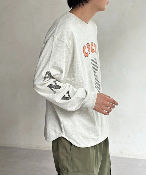 CPCM(シーピーシーエム)の「【ANYMAL】ロゴモチーフロンT(Tシャツ/カットソー・レディース・ホワイト/ブラック・MEDIUM/LARGE)」の3枚目の写真
