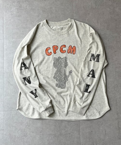 CPCM(シーピーシーエム)の「【ANYMAL】ロゴモチーフロンT(Tシャツ/カットソー・レディース・ホワイト/ブラック・MEDIUM/LARGE)」の7枚目の写真
