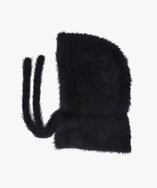 OVERRIDE（オーバーライド）の「OVERRIDE  KNIT FEATHERY BALACLAVA / オーバーライド（ハット・レディース・ブラック/ライトパープル/ホワイト・57~59cm）」の11枚目の写真