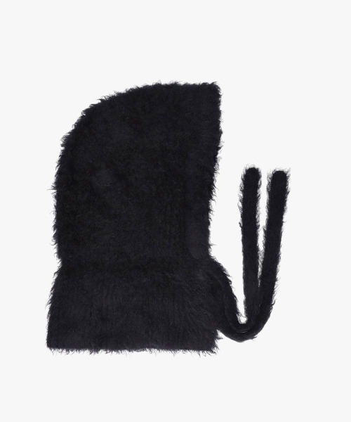 OVERRIDE（オーバーライド）の「OVERRIDE  KNIT FEATHERY BALACLAVA / オーバーライド（ハット・レディース・ブラック/ライトパープル/ホワイト・57~59cm）」の12枚目の写真