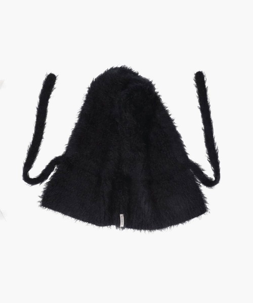 OVERRIDE（オーバーライド）の「OVERRIDE  KNIT FEATHERY BALACLAVA / オーバーライド（ハット・レディース・ブラック/ライトパープル/ホワイト・57~59cm）」の14枚目の写真