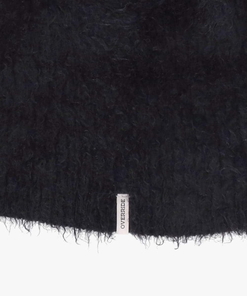 OVERRIDE（オーバーライド）の「OVERRIDE  KNIT FEATHERY BALACLAVA / オーバーライド（ハット・レディース・ブラック/ライトパープル/ホワイト・57~59cm）」の15枚目の写真