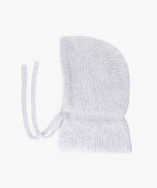 OVERRIDE（オーバーライド）の「OVERRIDE  KNIT FEATHERY BALACLAVA / オーバーライド（ハット・レディース・ブラック/ライトパープル/ホワイト・57~59cm）」の18枚目の写真