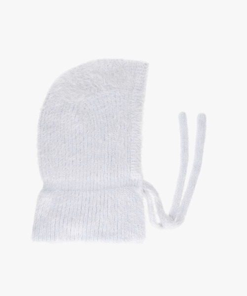 OVERRIDE（オーバーライド）の「OVERRIDE  KNIT FEATHERY BALACLAVA / オーバーライド（ハット・レディース・ブラック/ライトパープル/ホワイト・57~59cm）」の19枚目の写真