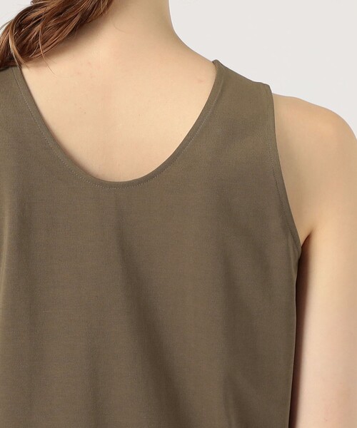 MACPHEE（マカフィー）の「マテリアルコンビ ギャザーマキシワンピース（ワンピース・レディース・カーキ/ブラック・36）」の7枚目の写真