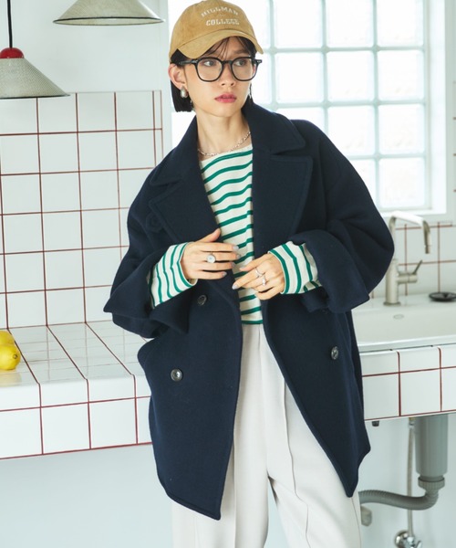 DOUX ARCHIVES ピーコート ビーバーピーコート（ピーコート）｜DOUX ARCHIVES（ドゥアルシーヴ