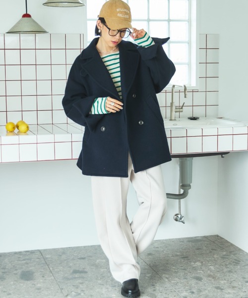 DOUX ARCHIVES ピーコート ビーバーピーコート（ピーコート）｜DOUX ARCHIVES（ドゥアルシーヴ